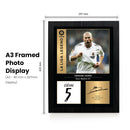 Zinedine Zidane Signed Poster Print – Real Madrid CF La Liga Legend Wall Art with Signature & Jersey Number – French Midfielder Memorabilia for Fans & Collectors