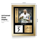 Zinedine Zidane Signed Poster Print – Real Madrid CF La Liga Legend Wall Art with Signature & Jersey Number – French Midfielder Memorabilia for Fans & Collectors
