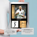 Zinedine Zidane Signed Poster Print – Real Madrid CF La Liga Legend Wall Art with Signature & Jersey Number – French Midfielder Memorabilia for Fans & Collectors