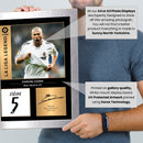 Zinedine Zidane Signed Poster Print – Real Madrid CF La Liga Legend Wall Art with Signature & Jersey Number – French Midfielder Memorabilia for Fans & Collectors