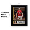 Aaron Wainwright Wales Rugby Poster – Printed Autograph Wall Art – Wales Rugby Union Star Memorabilia Poster for Fans