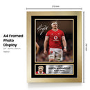 Aaron Wainwright Wales Rugby Poster – Printed Autograph Wall Art – Wales Rugby Union Star Memorabilia Poster for Fans