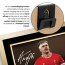 Aaron Wainwright Wales Rugby Poster – Printed Autograph Wall Art – Wales Rugby Union Star Memorabilia Poster for Fans