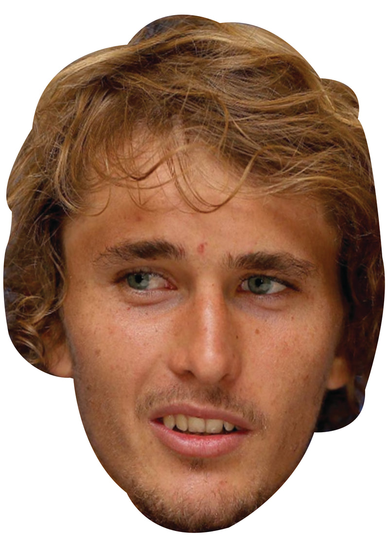 Alexander Zverev Tennis Celebrity Face Mask Fancy Dress Cardboard Costume Mask