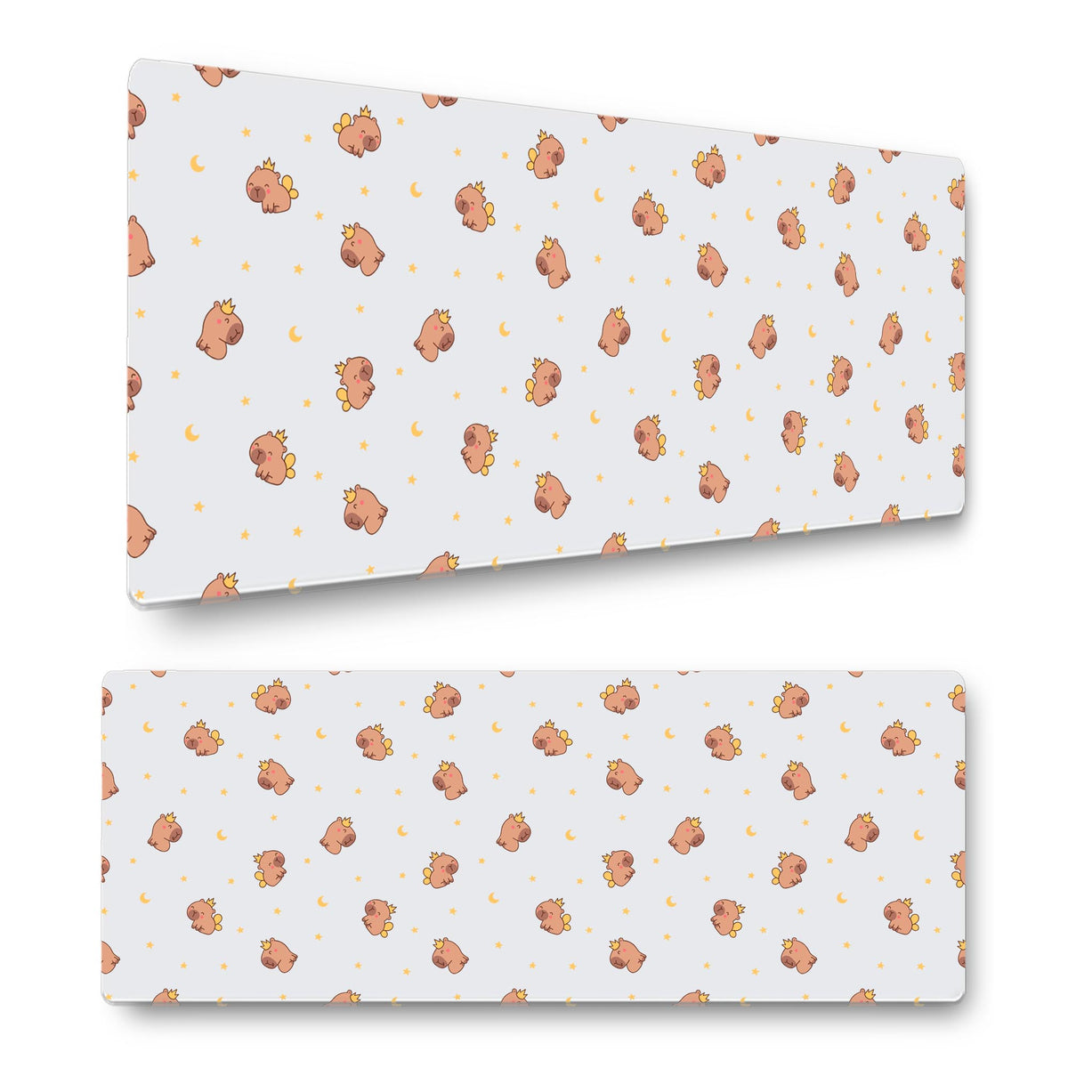Capybara King Gaming Mouse Mat – XL Desk Pad (800mm x 300mm) – Non-Slip Rubber Base, Smooth Surface – Cute Gamer Gift – Capybara King Gaming Mouse Mat