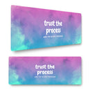 Trust the Process Gaming Mouse Mat – Extra Large 800x300mm Desk Pad – Motivational Aesthetic Mousepad – Anti-Slip Base – Inspirational Desk Decor for Gamers & Creatives