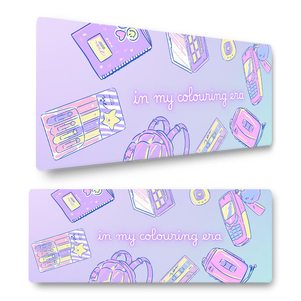In My Colouring Era Gaming Mouse Mat – Extra Large Desk Pad (800x300mm) – Pastel Aesthetic Design for Gamers, Artists & Students