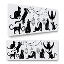 Star Cats Gaming Mouse Mat – Extra Large 800x300mm Desk Pad – Cosmic Galaxy Cat Aesthetic Mousepad for Gamers & Cat Lovers – Anti-Slip Rubber Base – Space Kitty Desk Decor