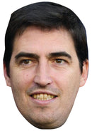 Andoni Iraola Bournemouth Face Mask – AFC Bournemouth Manager Celebrity Card Mask – Celebrity Mask for Stag Do, Hen Night, Fancy Dress & Costume Parties – Funny Adult Card Mask