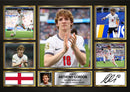 Anthony Gordon England Football Poster Print – 2026 World Cup Signature Style Landscape Wall Art– England Soccer Fan Gift