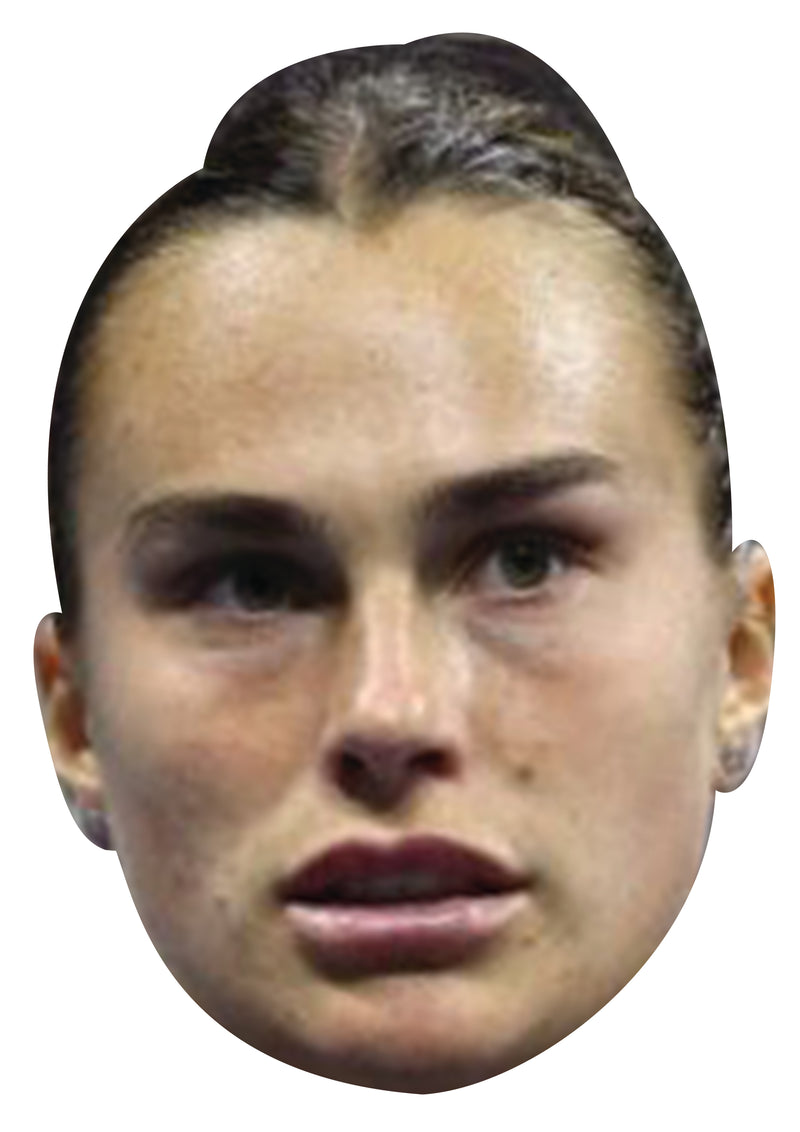 Aryna Sabalenka Tennis Celebrity Face Mask Fancy Dress Cardboard Costume Mask