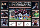 Aston Villa FC Poster Print – Team Collage with Signatures – Rashford, Martinez, Watkins   – Framed or Unframed – Gift for Football Fans