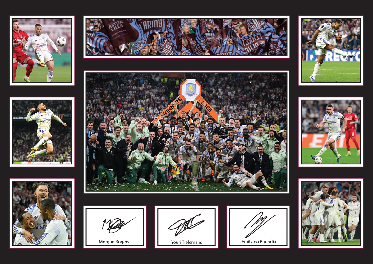 Aston Villa Europa League Winners 2026 Poster Print – Aston Villa FC Football Wall Art – Aston Villa Europa League Winners 2026 Poster Print