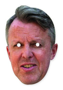 Graeme Swann face mask – printed cardboard celebrity face mask, front view