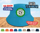 Personalised Custom Football Club Bucket Hat