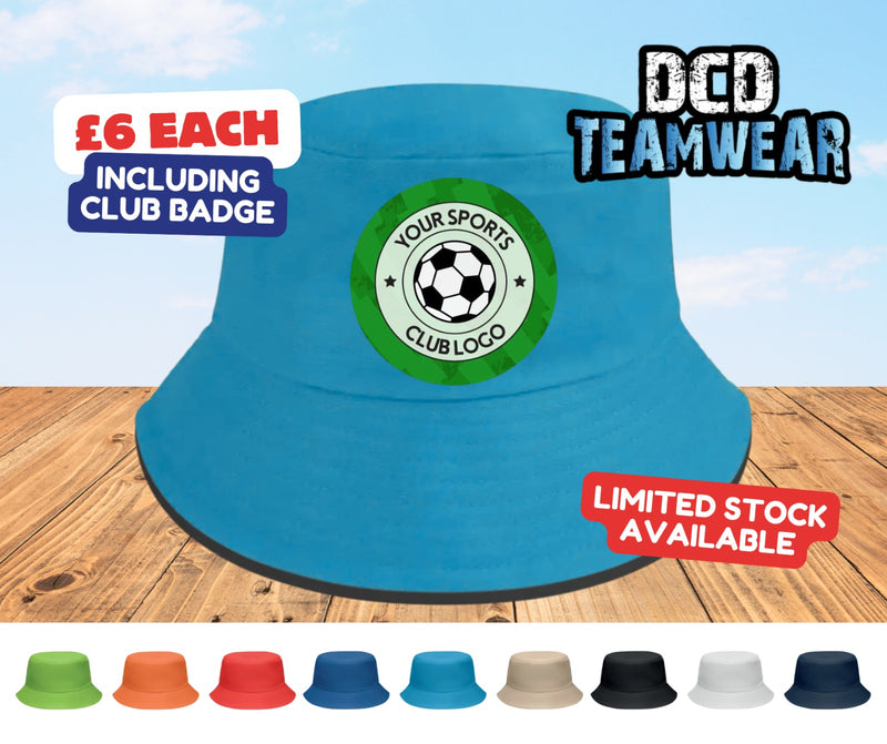 Personalised Custom Football Club Bucket Hat
