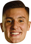 Benjamin Šeško Manchester United Face Mask – Man United Football Player Celebrity Card Mask – Celebrity Mask for Stag Do, Hen Night, Fancy Dress & Costume Parties – Funny Adult Card Mask