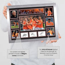 Blackpool FC Poster Print – Signed Style Collage Featuring Carey, Fletcher & Ennis  – Framed or Unframed – Gift for Football Fans