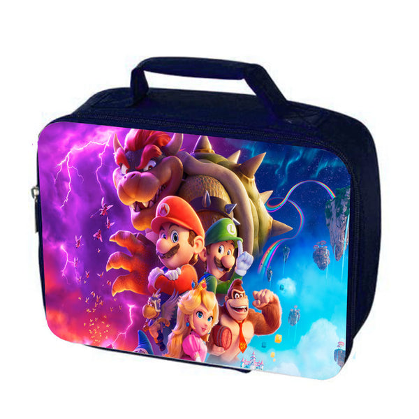 Blue Personalised Custom Image Kids Insulated Lunch Cooler Bag - Any Image Your