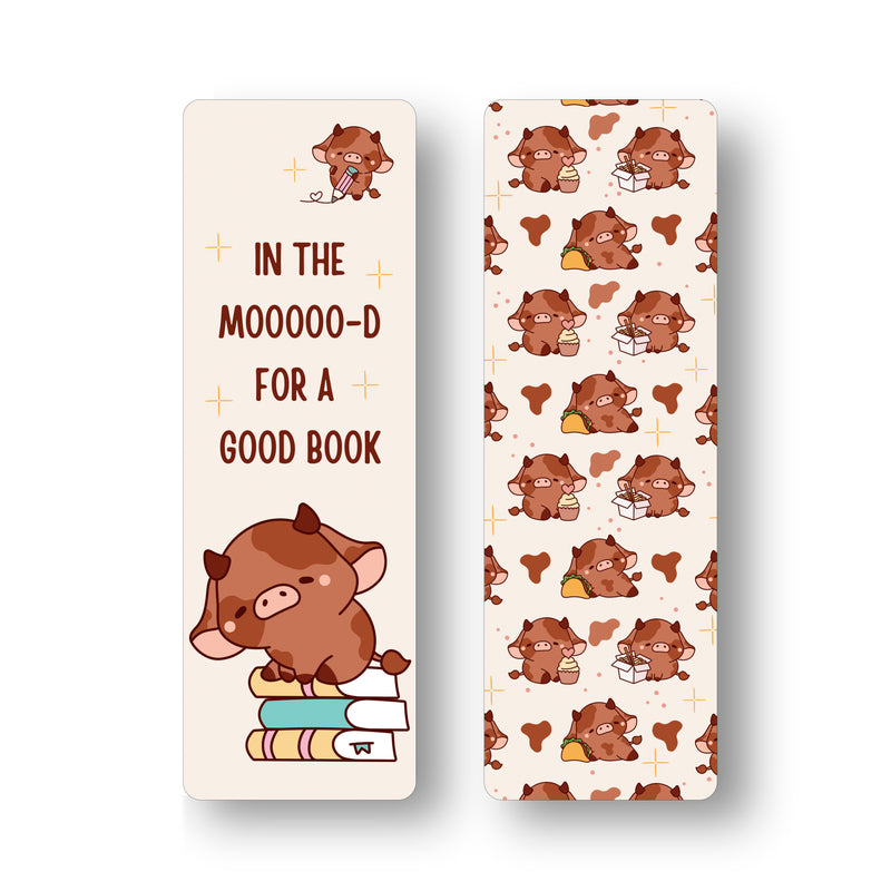 Cows & Pigs Bookmark Set – Cute Farm Animal Bookmarks for Kids & Adults – Farm Theme Stationery Gift