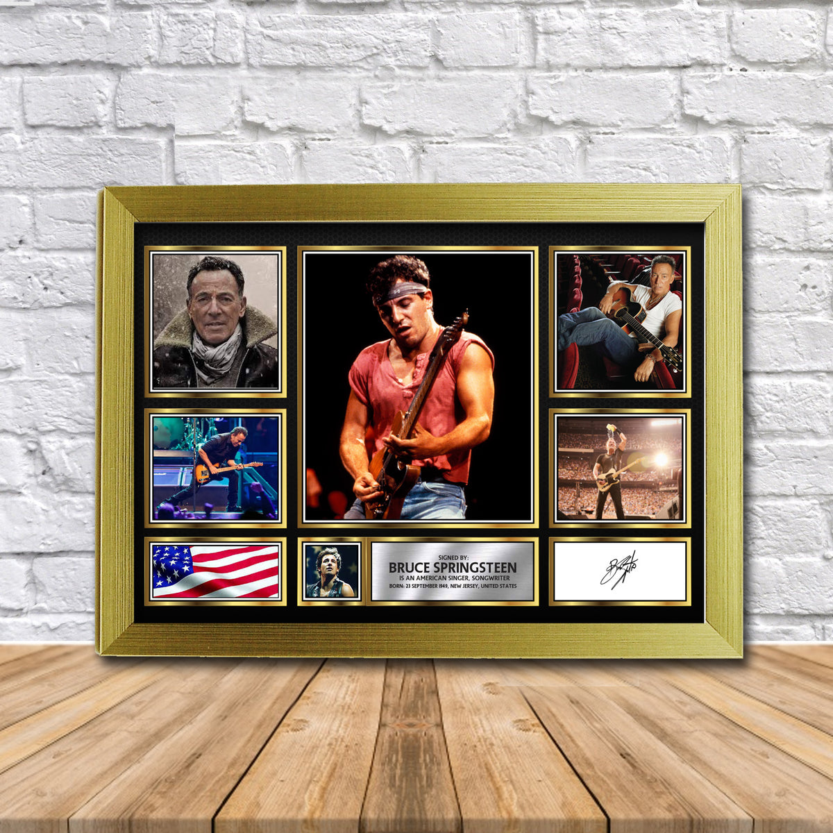 Bruce Springsteen (2) Music Gift Framed Printed Signature Star Poster Print Wall Art Gift – Bruce Springsteen Music Gift Framed Printed Signature Star Poster Print Wall