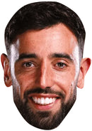 Bruno Fernandes Manchester United Face Mask – Man United Football Player Celebrity Card Mask – Celebrity Mask for Stag Do, Hen Night, Fancy Dress & Costume Parties – Funny Adult Card Mask