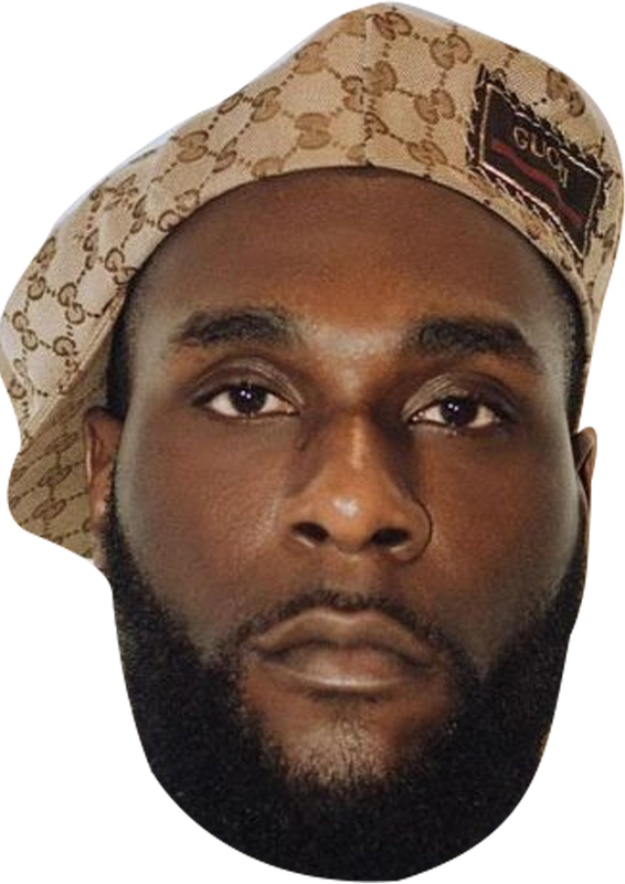 Burna Boy Celebrity Face Mask Fancy Dress - High-Quality Cardboard Masks for Any Occasion