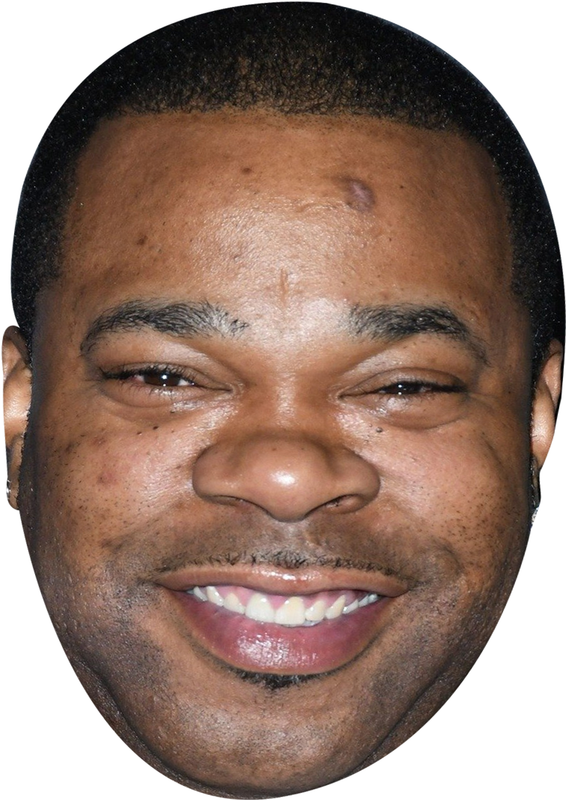 Busta Rhymes Celebrity Face Mask Fancy Dress - High-Quality Cardboard Masks for Any Occasion