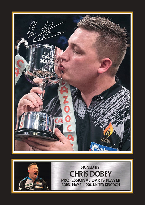 Chris Dobey Printed Signature Poster Print
