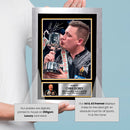 Chris Dobey Signed Autograph Poster Print – Darts Star Wall Art – Gift for Darts Fans