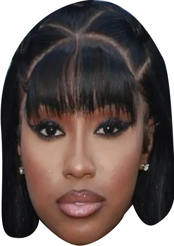 City Girls 1 Celebrity Face Mask Fancy Dress - High-Quality Cardboard Masks for Any Occasion