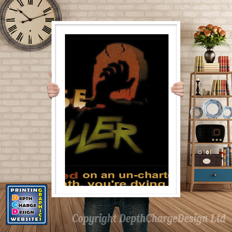 Corpsekiller Sega Sega Mega CD Inspired Retro Gaming Poster A4 A3 A2 Or A1 – Corpsekiller Sega Mega CD inspired retro gaming poster shown in a white frame