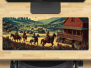 Extra Large Gaming Mouse Mat (800mm x 300mm) - Cowboy