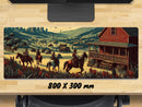Extra Large Gaming Mouse Mat (800mm x 300mm) - Cowboy