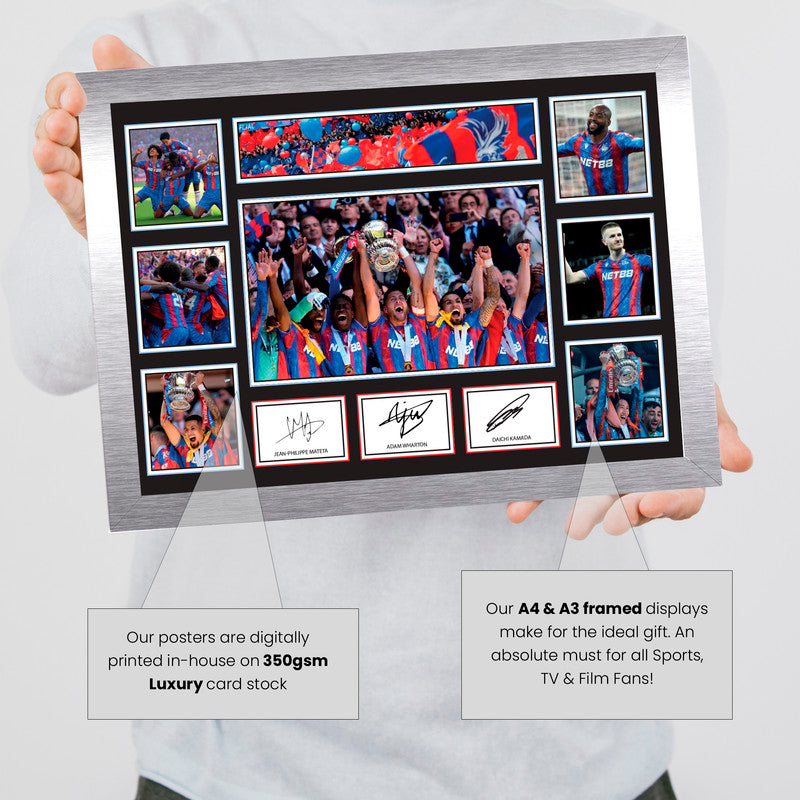 Crystal Palace FA Cup Champions 2025 Signed Autograph Style Poster – Special Edition – Celebrate a Historic Win – With Style and Class!