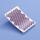 VE Day 80th Anniversary 50mm CUSTOM NAME Round Stickers Design 1  - Special Edition