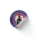 VE Day 80th Anniversary 50mm CUSTOM NAME Round Stickers Design 4 - Special Edition