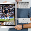 D’Arcy Rae Printed Autograph Poster – Scotland Rugby Union Star Wall Art – Rugby Player Memorabilia Poster Print
