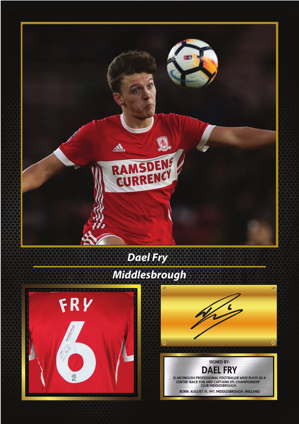 Dael Fry Middlesbrough FC Poster Print
