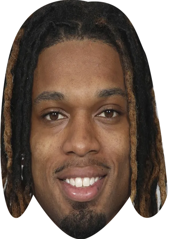 Damar Hamlin Celebrity Face Mask Fancy Dress - High-Quality Cardboard Masks for Any Occasion