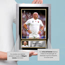 Dan Cole England Rugby Printed Autograph Poster – Signed Style Wall Art Print – England Rugby Union Prop Forward Gift – Sports Fan Decor