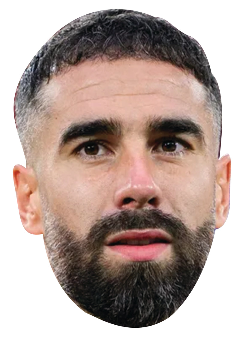 Dani Carvajal Football Celebrity Face Mask Fancy Dress Cardboard Costume Mask