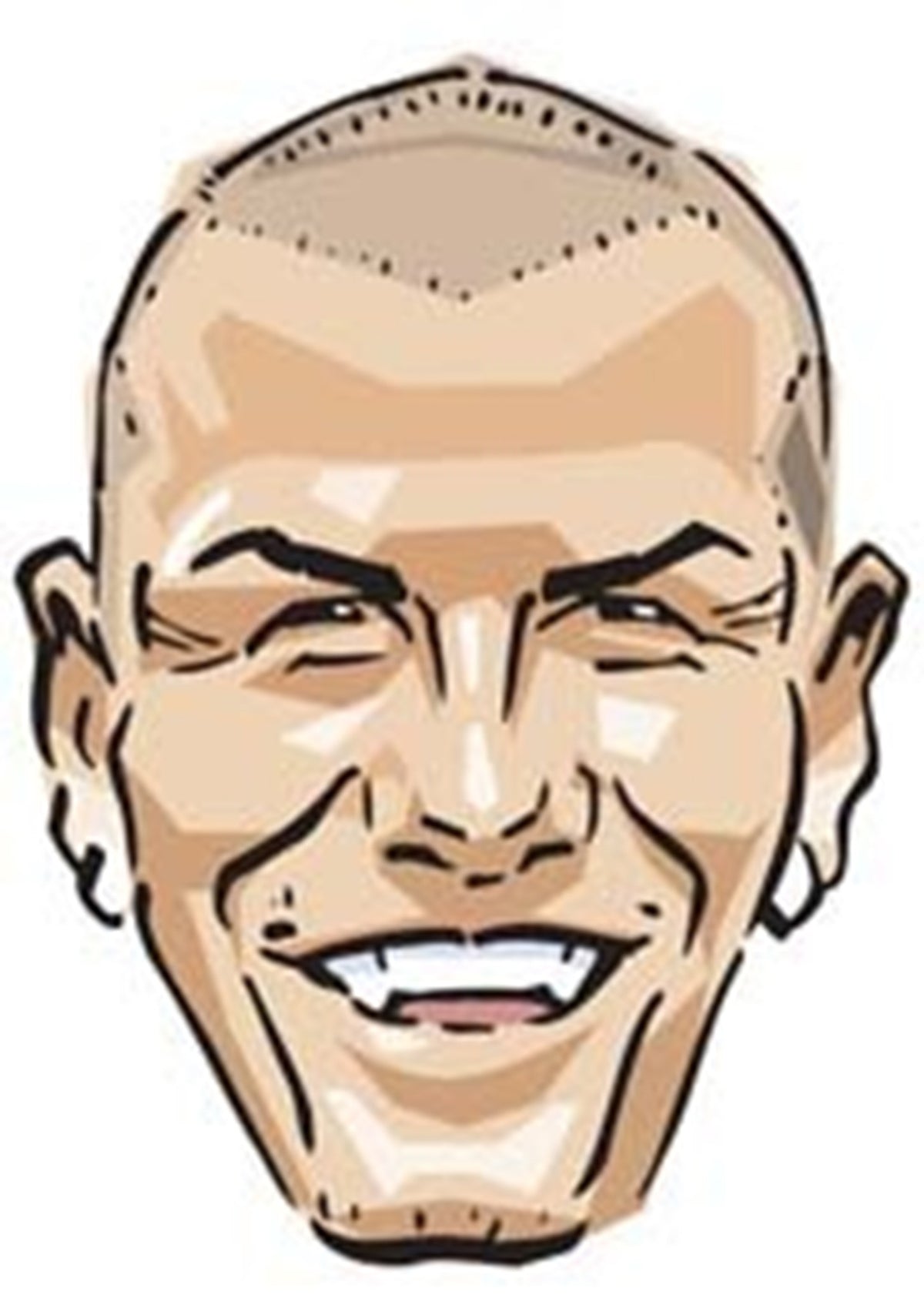 David Beckham (Cartoon) Face Mask – Fancy Dress Cardboard Costume Mask – David Beckham (Cartoon) Face Mask