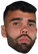 David Raya Arsenal Face Mask – Arsenal Goalkeeper Celebrity Card Mask – Celebrity Mask for Stag Do, Hen Night, Fancy Dress & Costume Parties – Funny Adult Card Mask