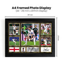 Declan Rice England Football Poster Print – 2026 World Cup Signature Style Landscape Wall Art– England Soccer Fan Gift