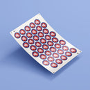 VE Day 80th Anniversary 50mm Round Stickers Design 7 - Special Edition