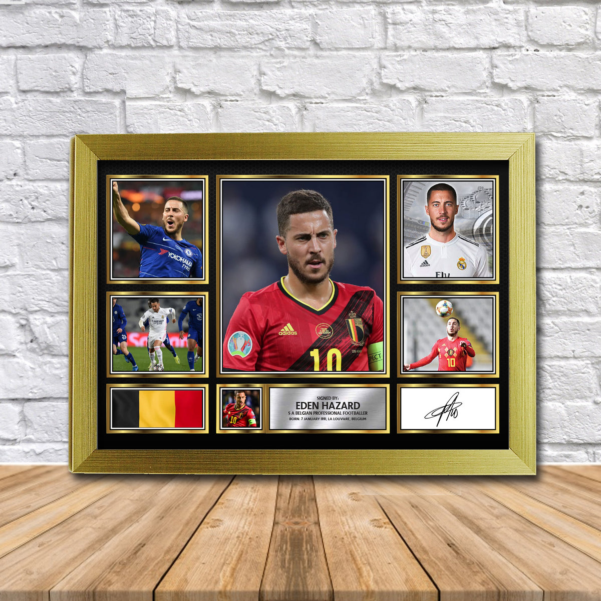 Eden Hazard (2) Football Gift Framed Printed Signature Star Poster Print Wall Art Gift – Eden Hazard Football Gift Framed Printed Signature Star Poster Print Wall Art