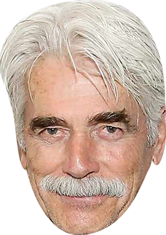 Sam Elliott Celebrity Face Mask Fancy Dress - High-Quality Cardboard Masks for Any Occasion