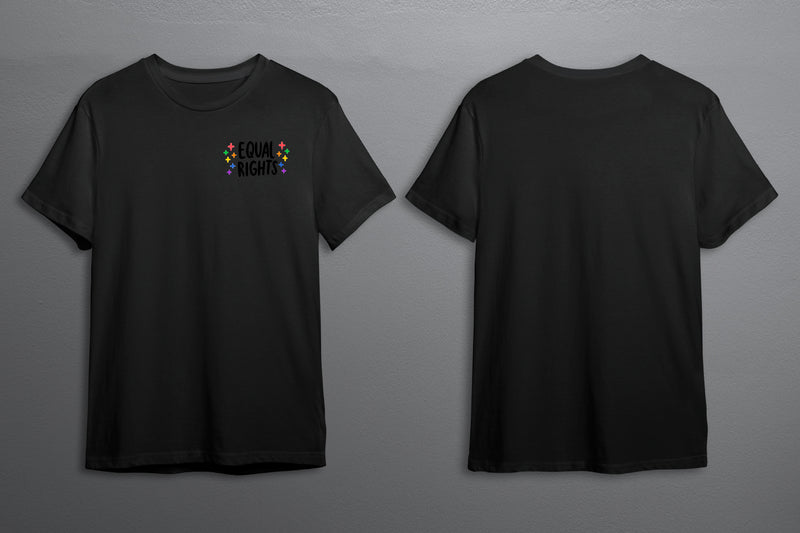 LGBTQ+ T-Shirt Unisex - Pride Month - Pride March - LGBTQ+ Clothing-Rainbow Tee-Gay Pride T-Shirt- Black White Tee