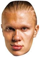 Erling Haaland Manchester City Face Mask – Football Player Celebrity Card Mask – Celebrity Mask for Stag Do, Hen Night, Fancy Dress & Costume Parties – Funny Adult Card Mask